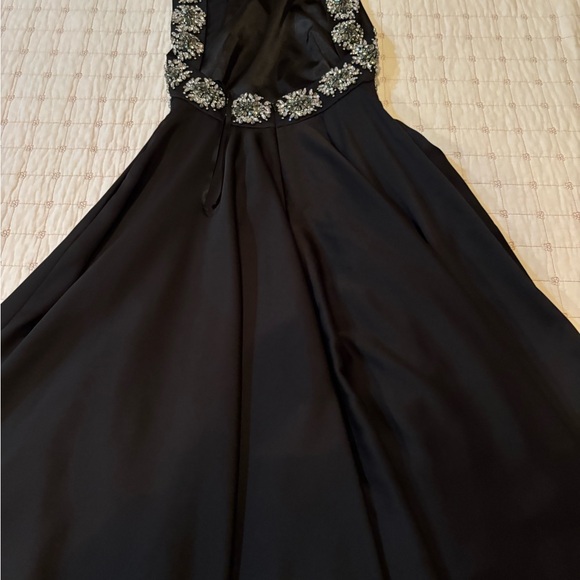 Ted Baker London Black Dress with Silver Floral Accents - Picture 2 of 3